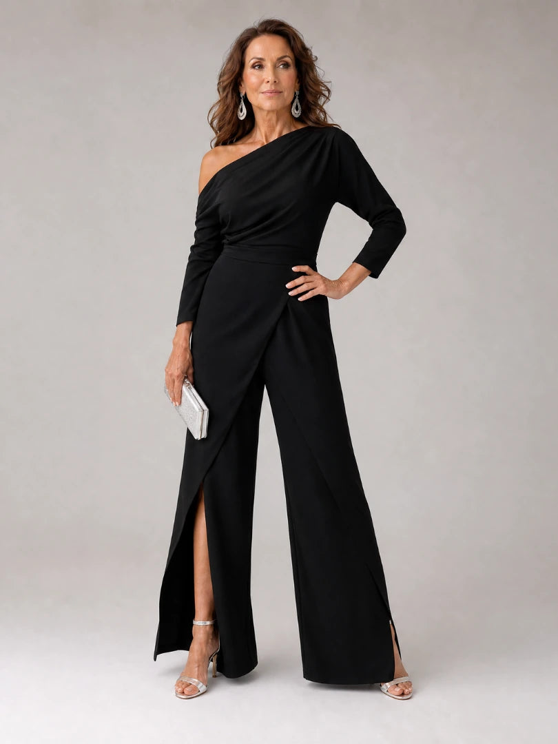 Emily | One Shoulder Wide Leg Jumpsuit