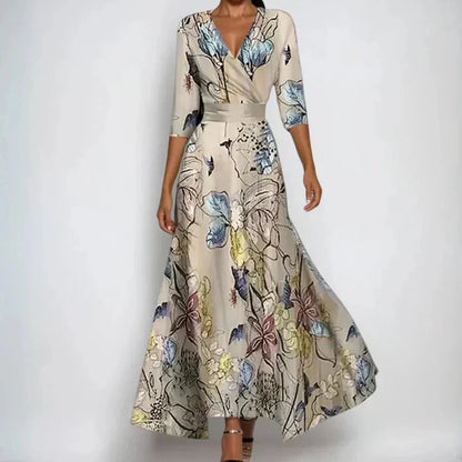 Women's Elegant Dress with Flattering Wrap Design