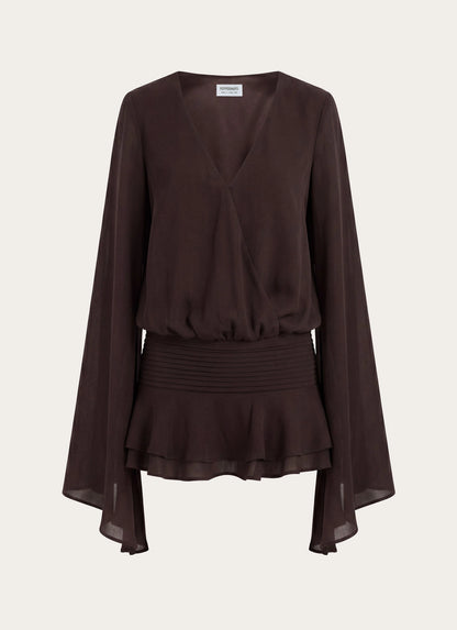 Elisana Mini Dress - Chocolate