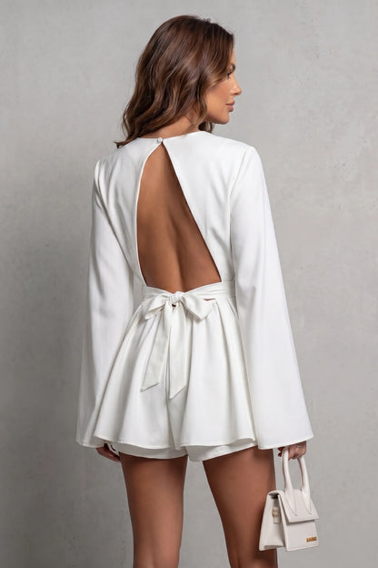 Roselune – Romantic open-back design – Mini dress