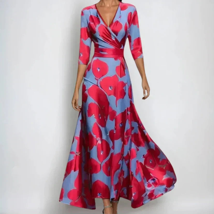 Women's Elegant Dress with Flattering Wrap Design