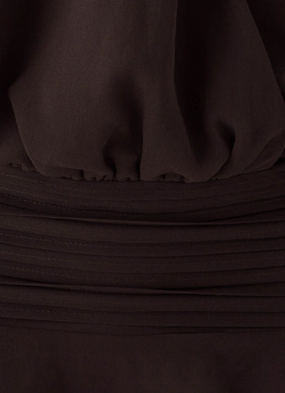 Elisana Mini Dress - Chocolate