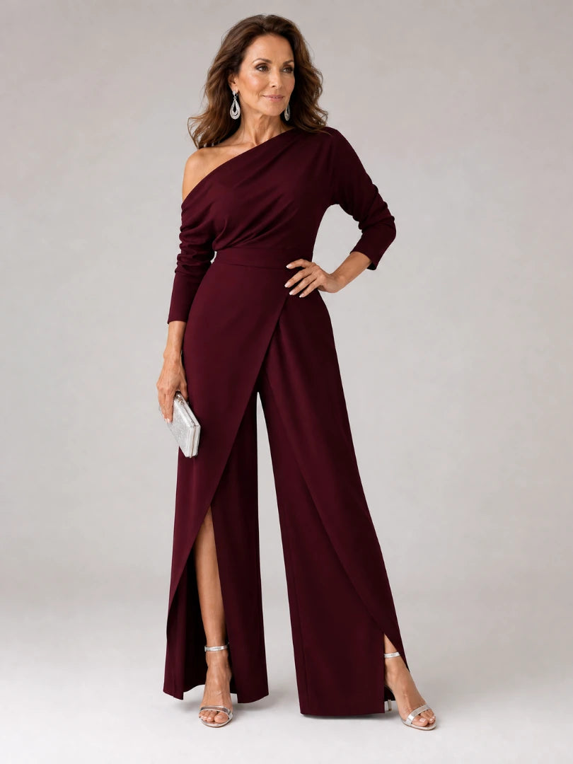 Emily | One Shoulder Wide Leg Jumpsuit