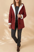 Cosy Hooded Sherpa-Lined Jacket with Toggle Closure, Relaxed Fit