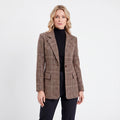 Check Longline Blazer for Women