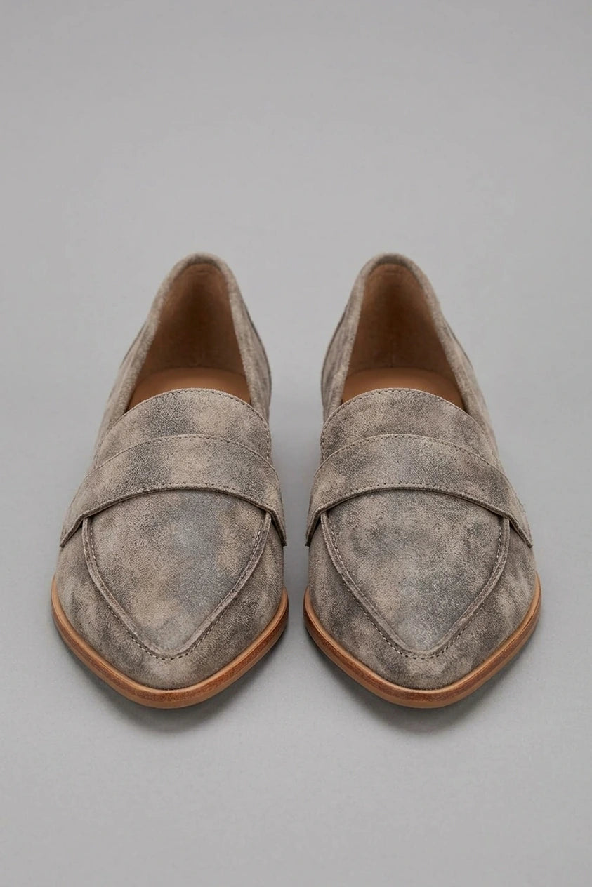 Women's Pointed Loafers with Slip-On Design — variant_front