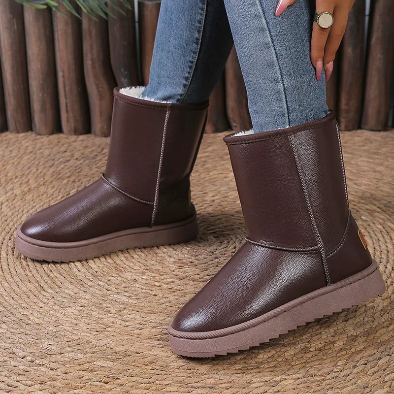 Women's Waterproof Platform Snow Boots – Nordelane