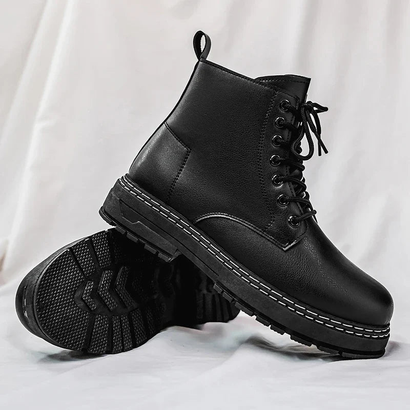 Men's Patent Leather Motorcycle Boots – Torvane