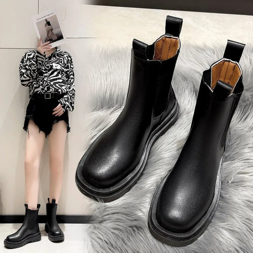 Women's Chunky Sole Chelsea Boots – Fenelle
