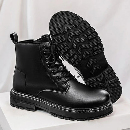 Men's Patent Leather Motorcycle Boots – Torvane