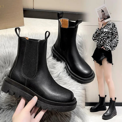 Women's Chunky Sole Chelsea Boots – Fenelle
