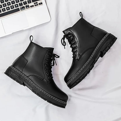 Men's Patent Leather Motorcycle Boots – Torvane
