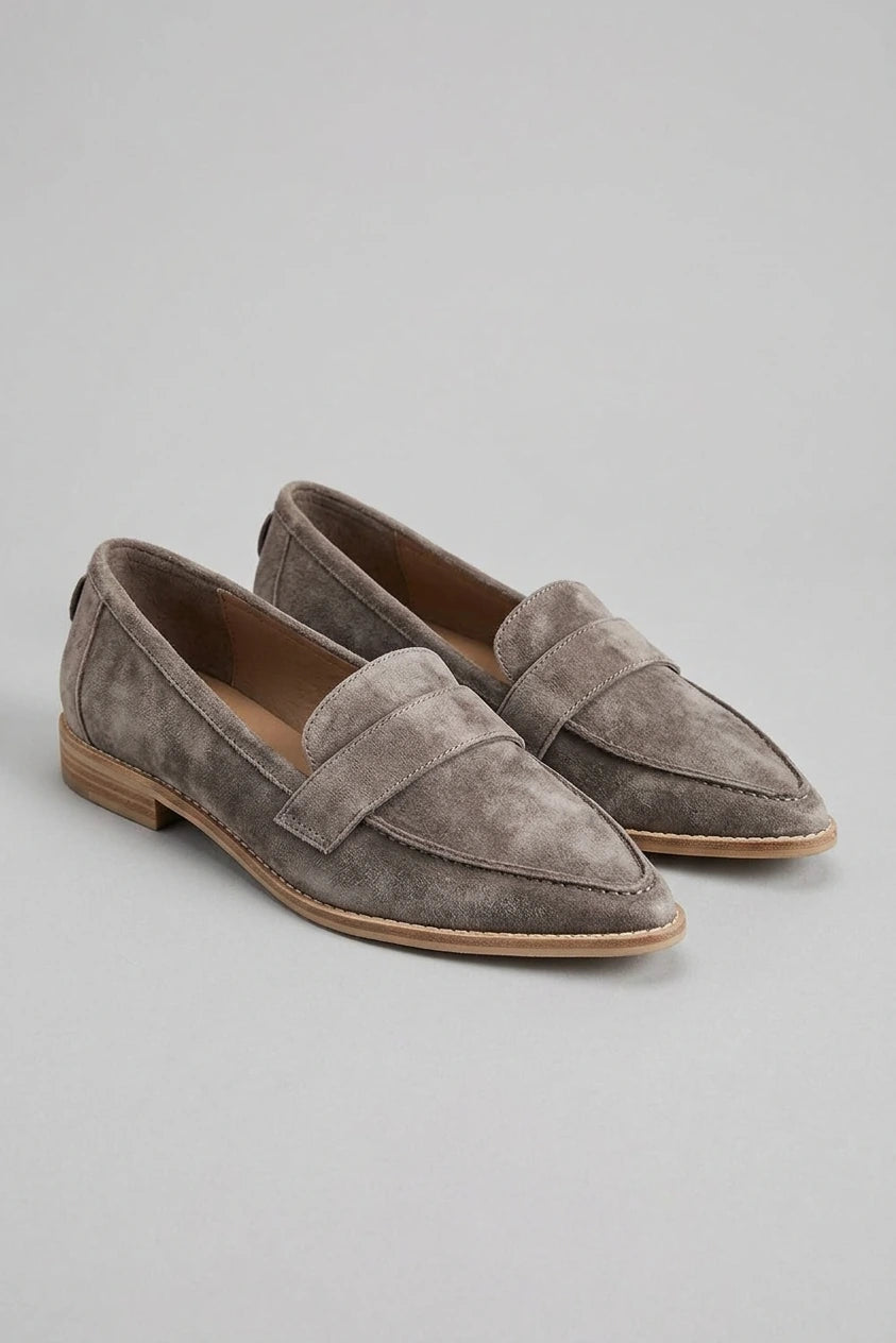 Women's Pointed Loafers with Slip-On Design — variant_front