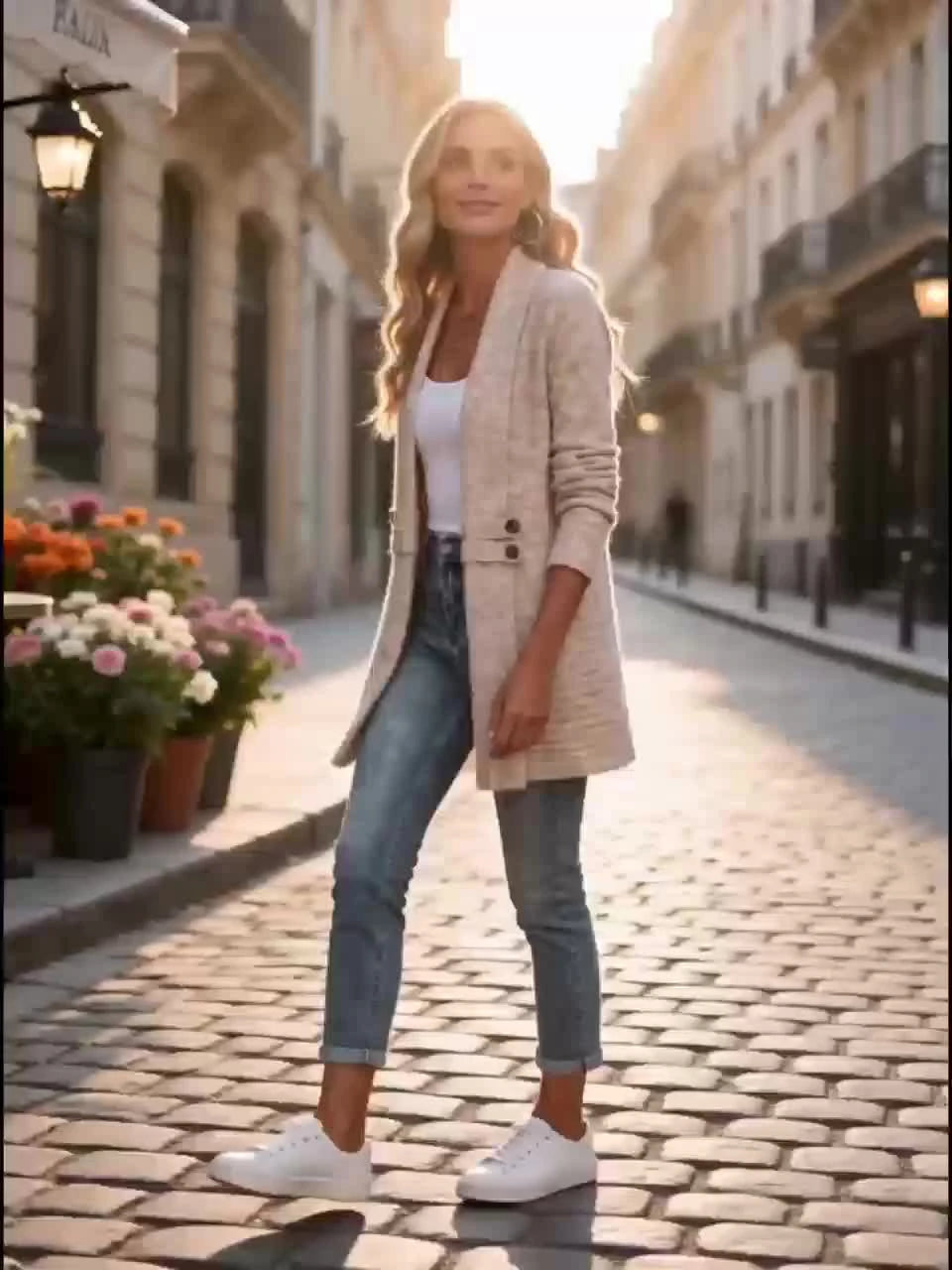 Beautiful Women's Spring/autumn Casual Double-breasted Decorative Belt Cardigan, Shawl and Cinched-waist Design, Versatile Mid-length Open-front Sweater in a Relaxed Style, Elegant and Fashionable Loose Outerwear, Perfect for Daily Commutes or Casual
