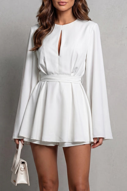 Roselune – Romantic open-back design – Mini dress