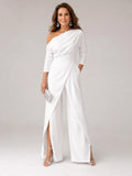 Emily | One Shoulder Wide Leg Jumpsuit