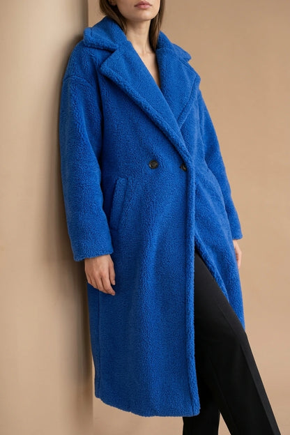 Women's Teddy Fleece Hooded Jacket in Oversized Fit — variant_front