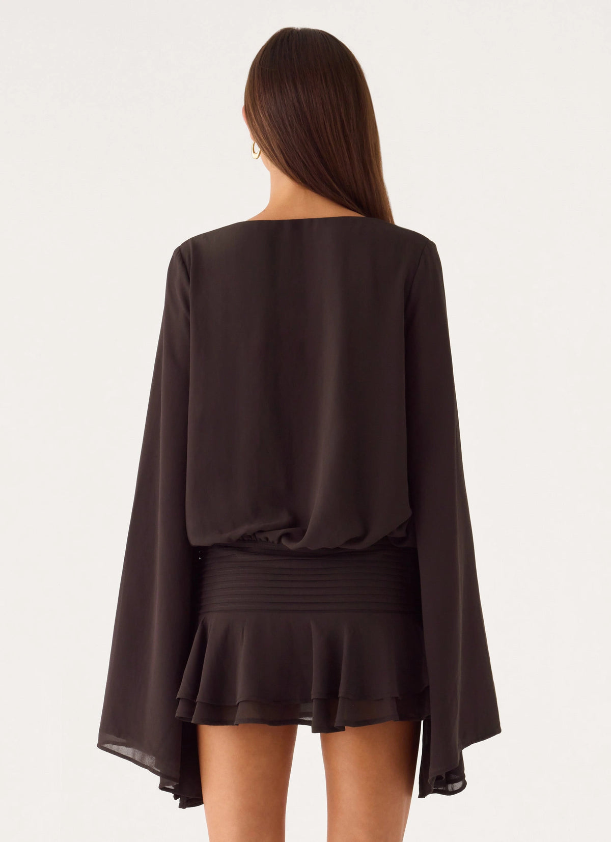 Elisana Mini Dress - Chocolate